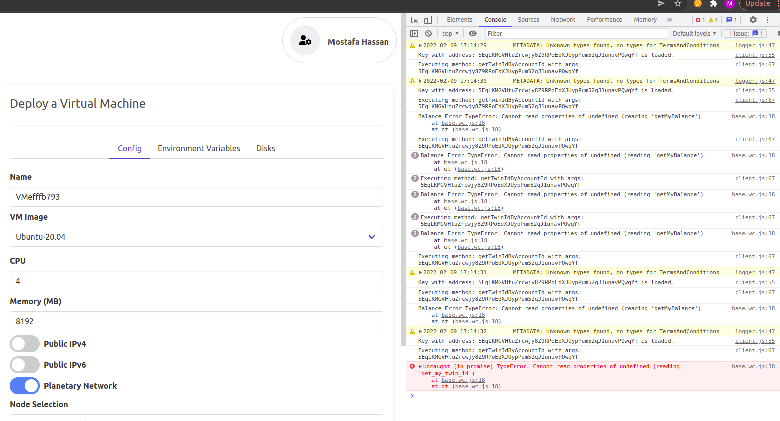 can't get balance for weblet account · Issue #547 ...