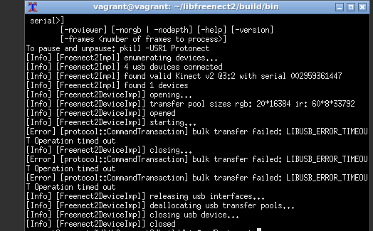 Bulk transfer failed · Issue #976 · OpenKinect/libfreenect2 · GitHub