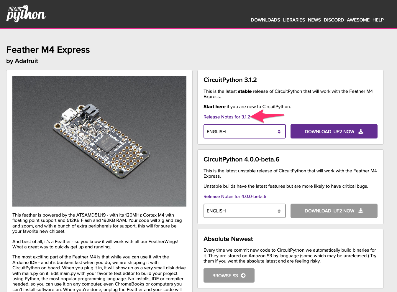Feather_M4_Express_Download