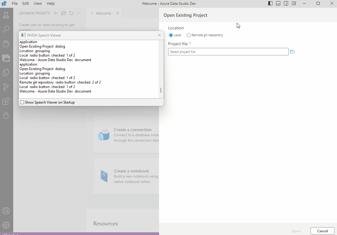 AriaLabel and Name property are not working for