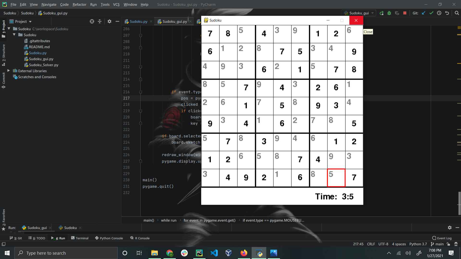 GitHub - raghumina/Sudoku: Sudoku in Python with Backtracking · GitHub