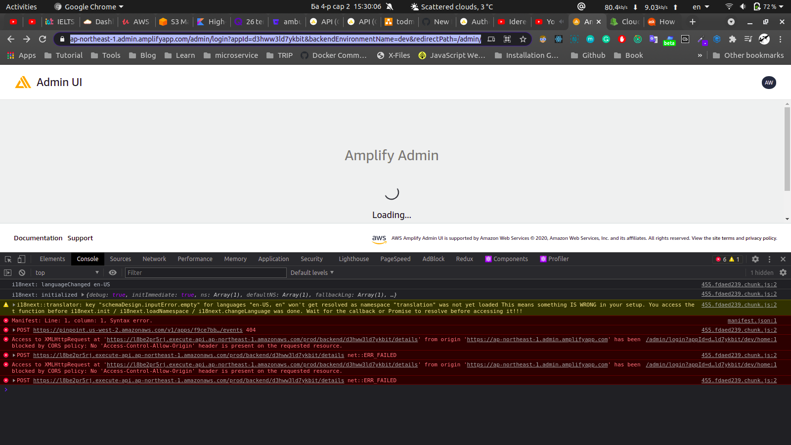 I can't access admin ui · Issue #157 · aws-amplify/amplify-studio · GitHub