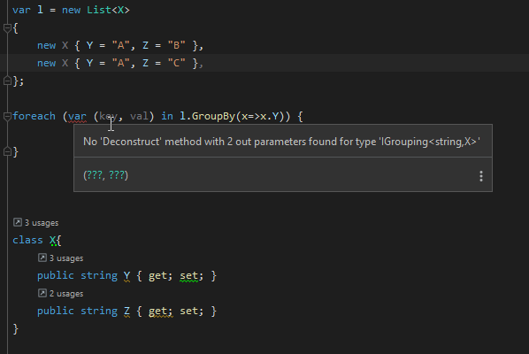 System.Linq support Deconstruct for IGrouping · Issue #63919 · dotnet ...