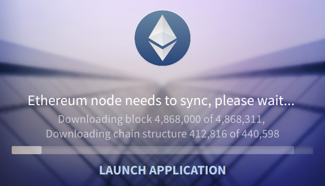 ethereum wallet slow sync