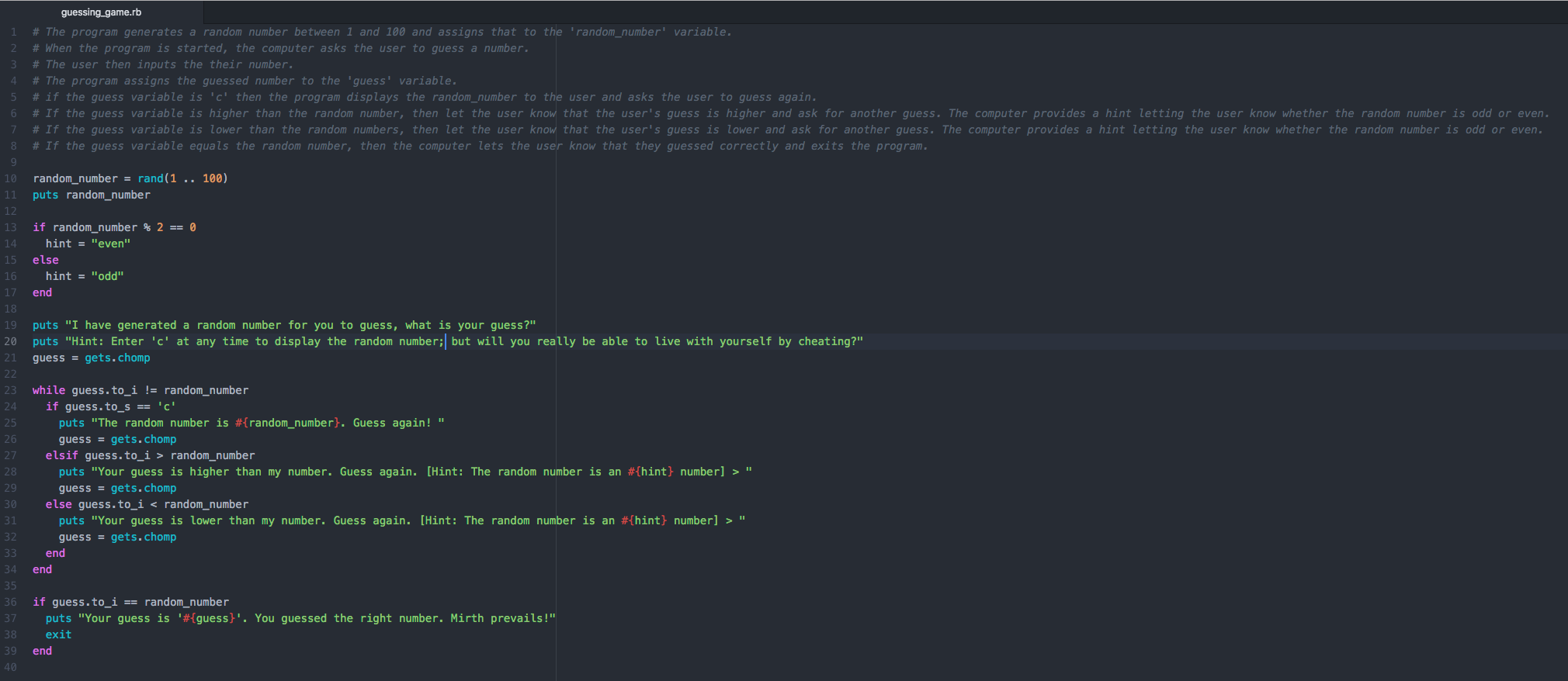 Turing 1711 Prework Gist · GitHub