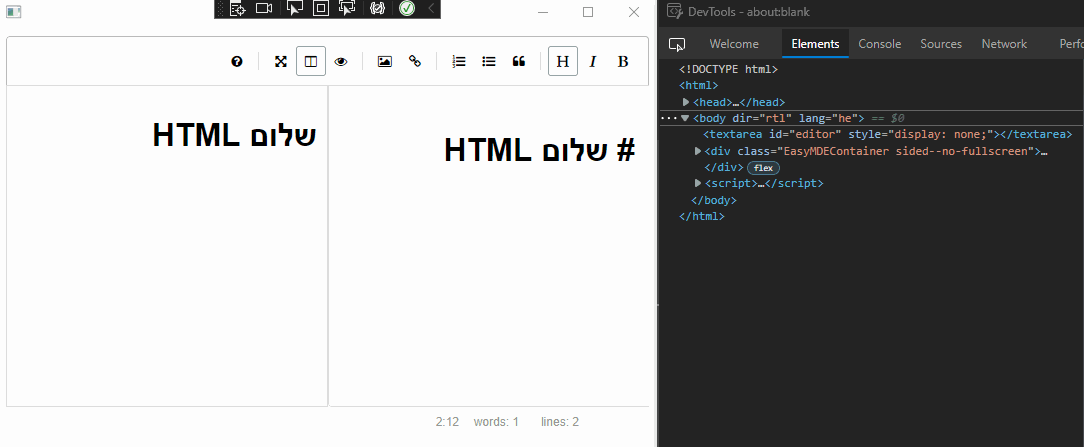 preview ignores CodeMirror direction