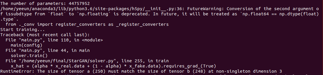 Please help me with the runtime error. · Issue #79 · yunjey/stargan ...