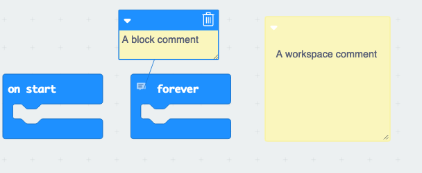 github - microsoft pxt-microbit: a blocks javascript... Feature: Docs/Tutorials around commenting on code · Issue #3859 ...