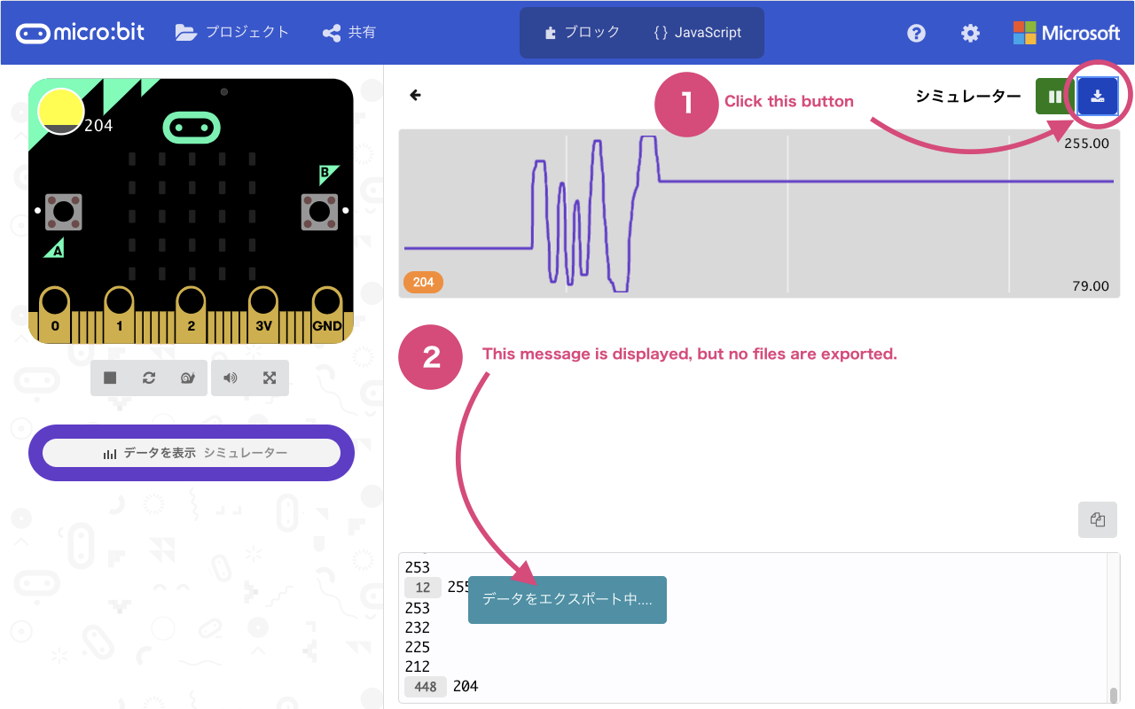 Pxt Micro Bit Serial export not working in some cases for Japanese language · Issue ...