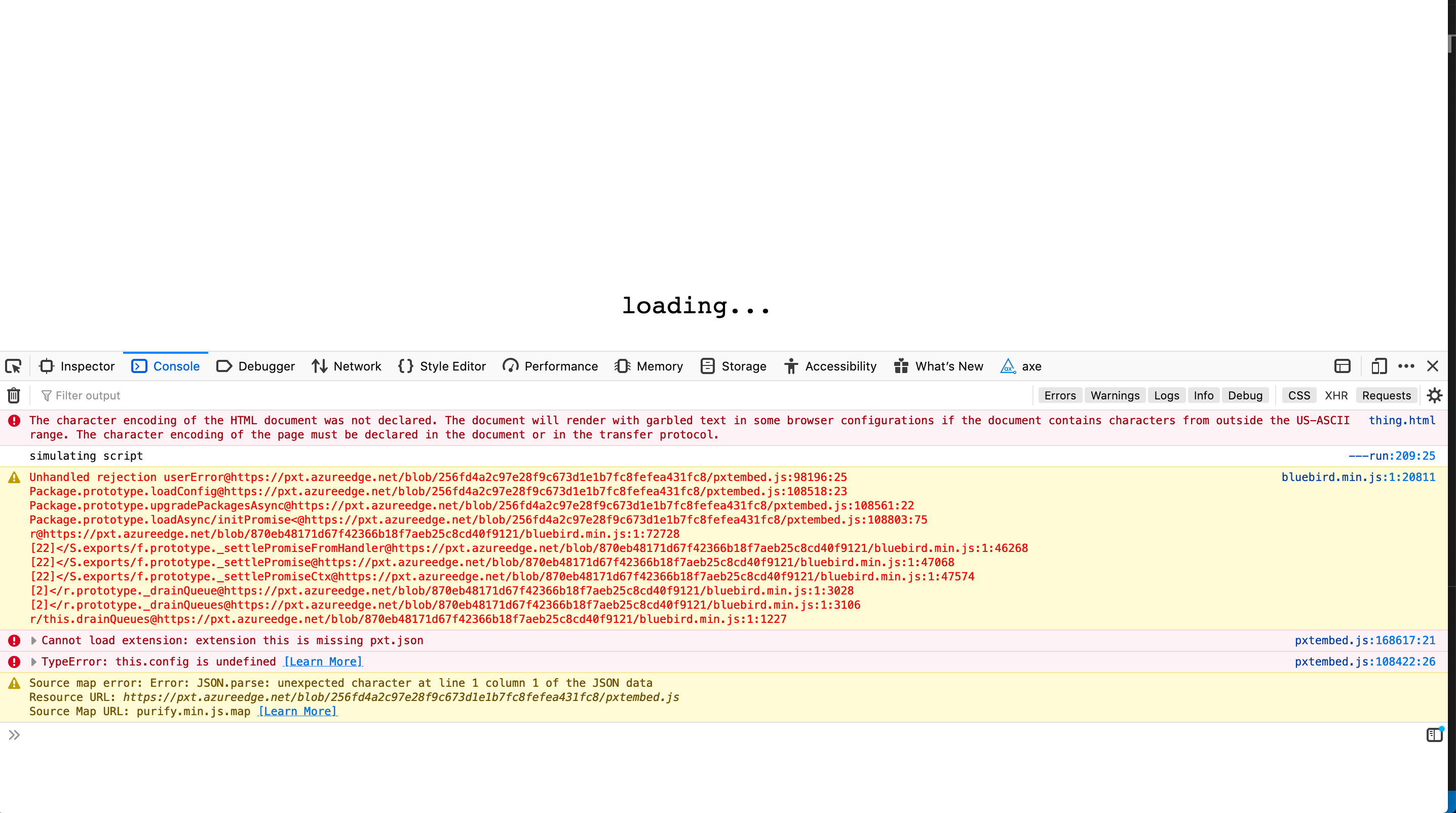Simulator and code embeds no longer work · Issue #3276 · microsoft/pxt ...