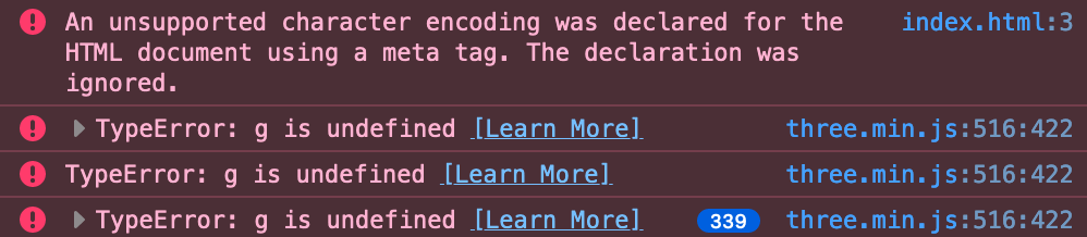 Sample code doesn't work. · Issue #17585 · mrdoob/three.js · GitHub