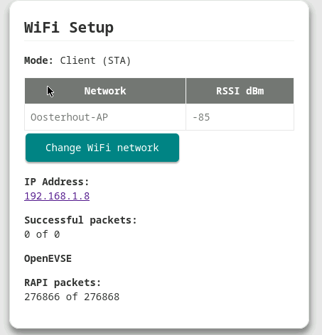 Wifi setup