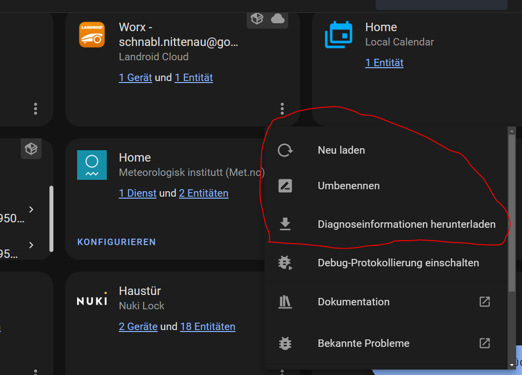 Error when reloading the integration causes the integration to fully ...