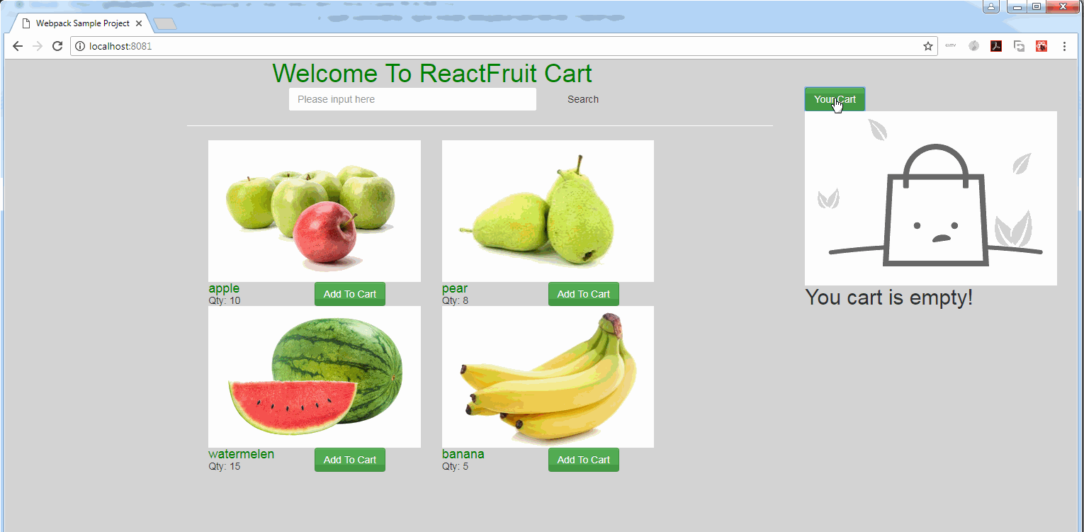 GitHub - nzrugby/FruitCart: A simple demo for React