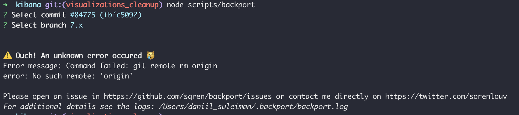 [Core] Backport not working with the latest git v2.30.0 · Issue #88310 ...