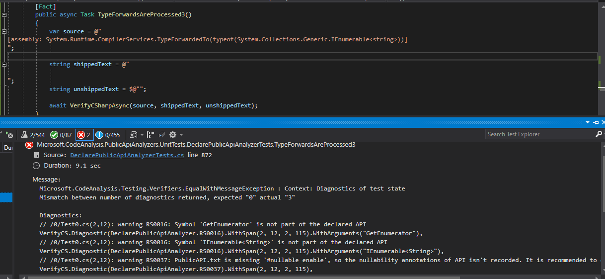 PublicAPI analyzer doesn't handle type forwards of generic types ...