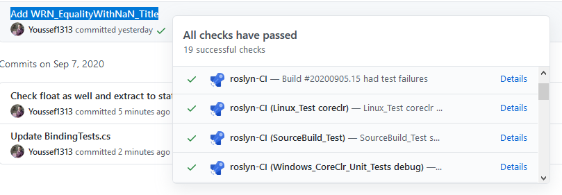 Green build shows as "had test failures" · Issue #47505 · dotnet/roslyn ...