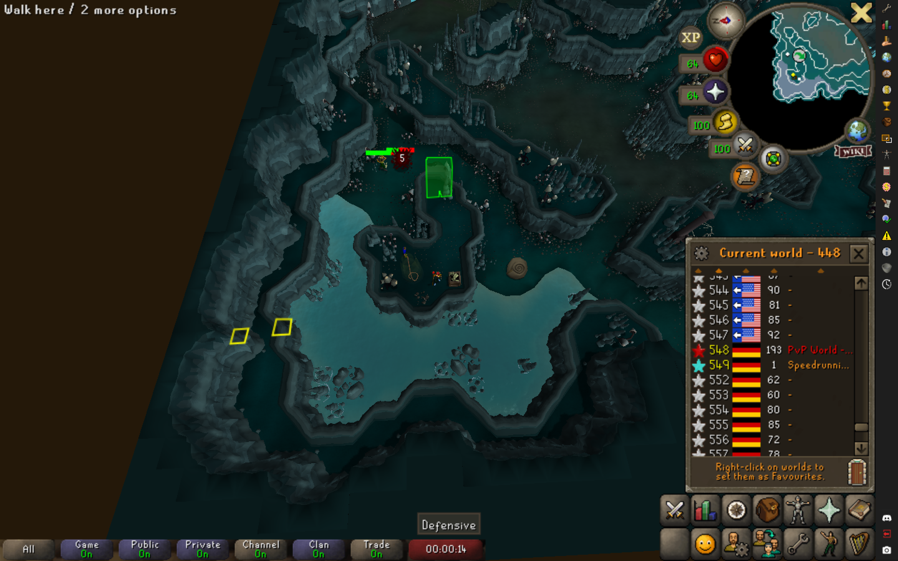 woodcutting plugin, two yellow tile markers appearing near me on forestry worlds · Issue 16808