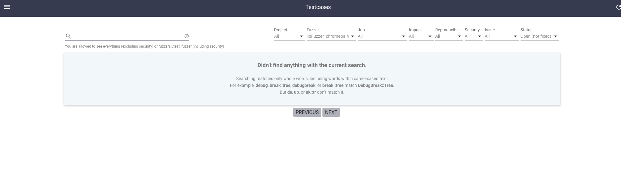 Permissions not working for /testcases? · Issue #635 · google ...