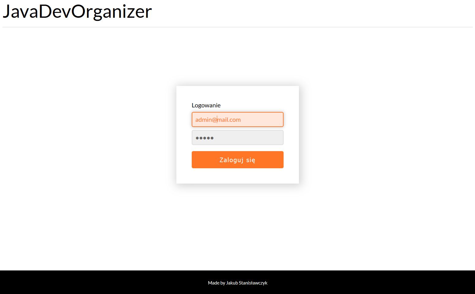 GitHub - jstanislawczyk/JavaDevOrganizer-JSClient: Simple JS client for ...