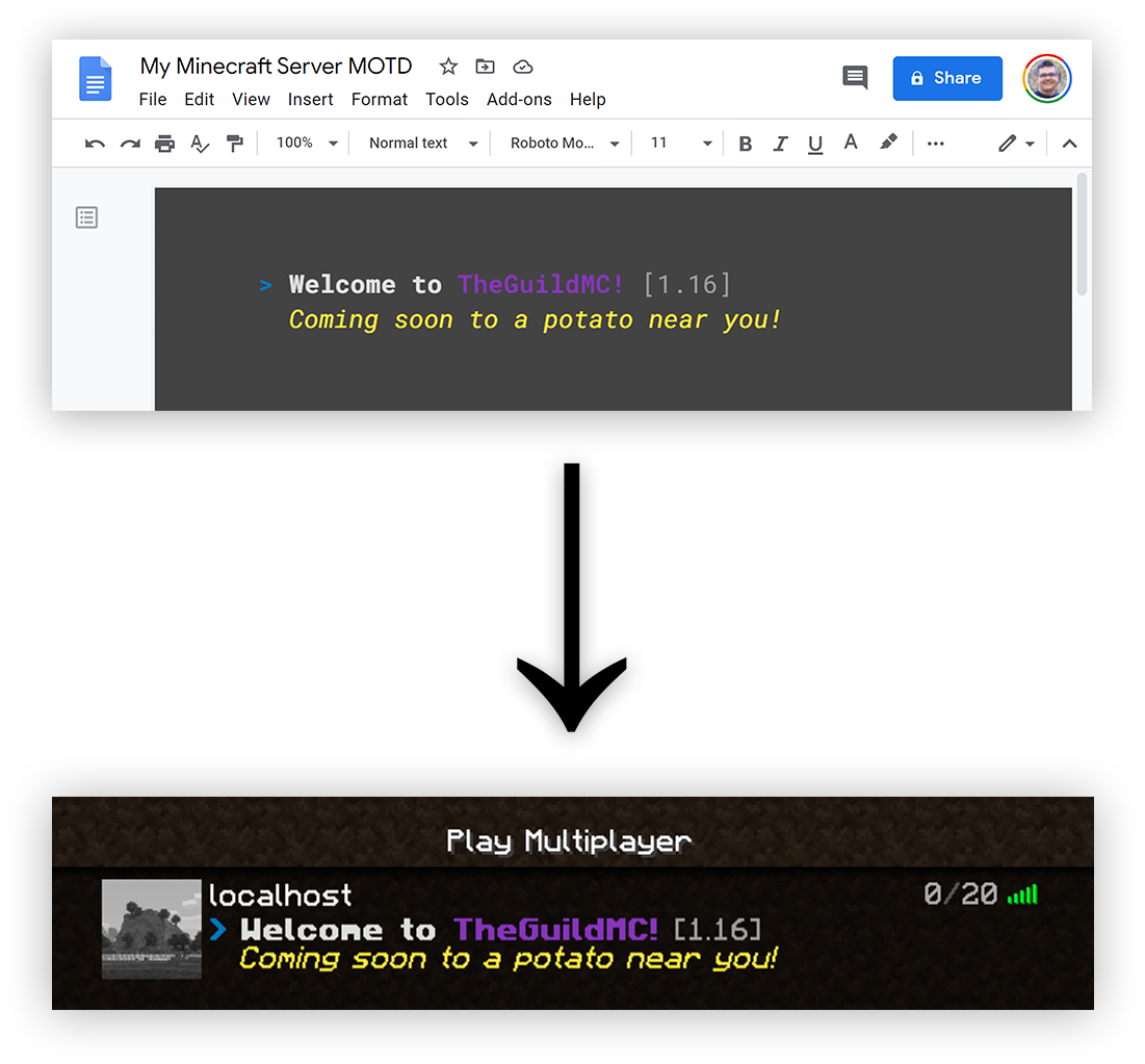 GitHub - wyskoj/GoogleDocsMOTD: GoogleDocsMOTD sets your server’s MOTD ...