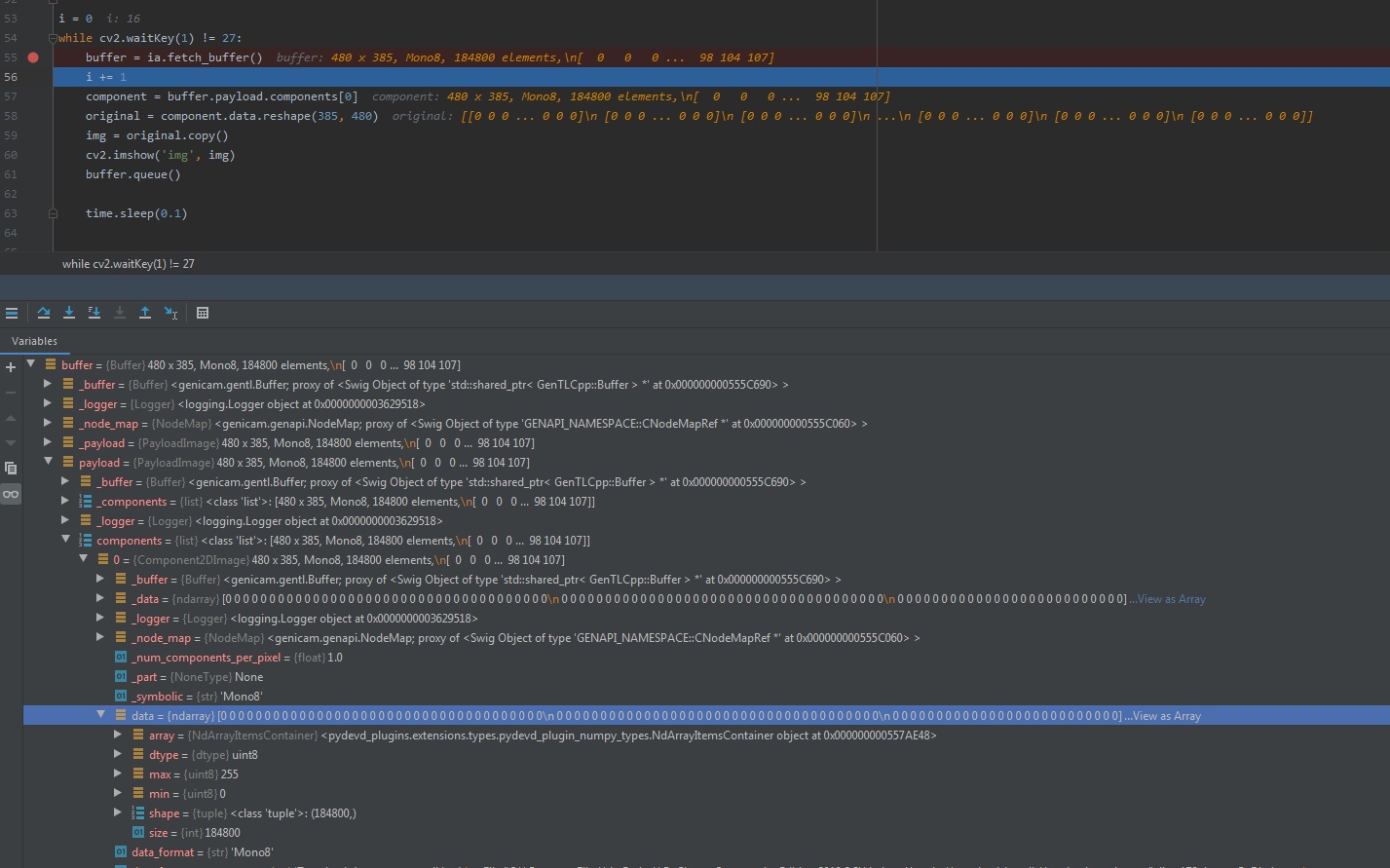 ia.start_acquisition() is an infinite loop · Issue 158 · genicam