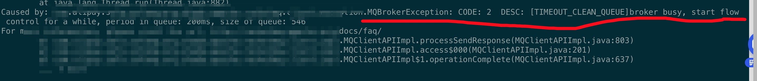 MQBrokerException needs to include broker information(such as broker ip ...