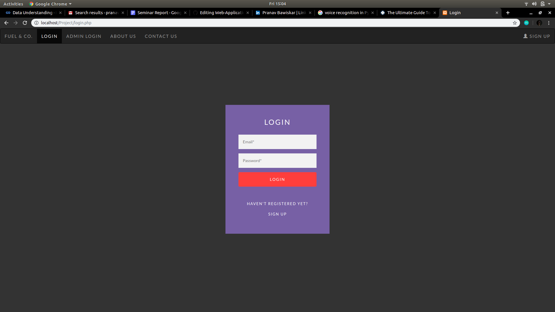 GitHub - PranavBawiskar/Web-Application-in-HTML-JavaScript-and-PHP-for ...