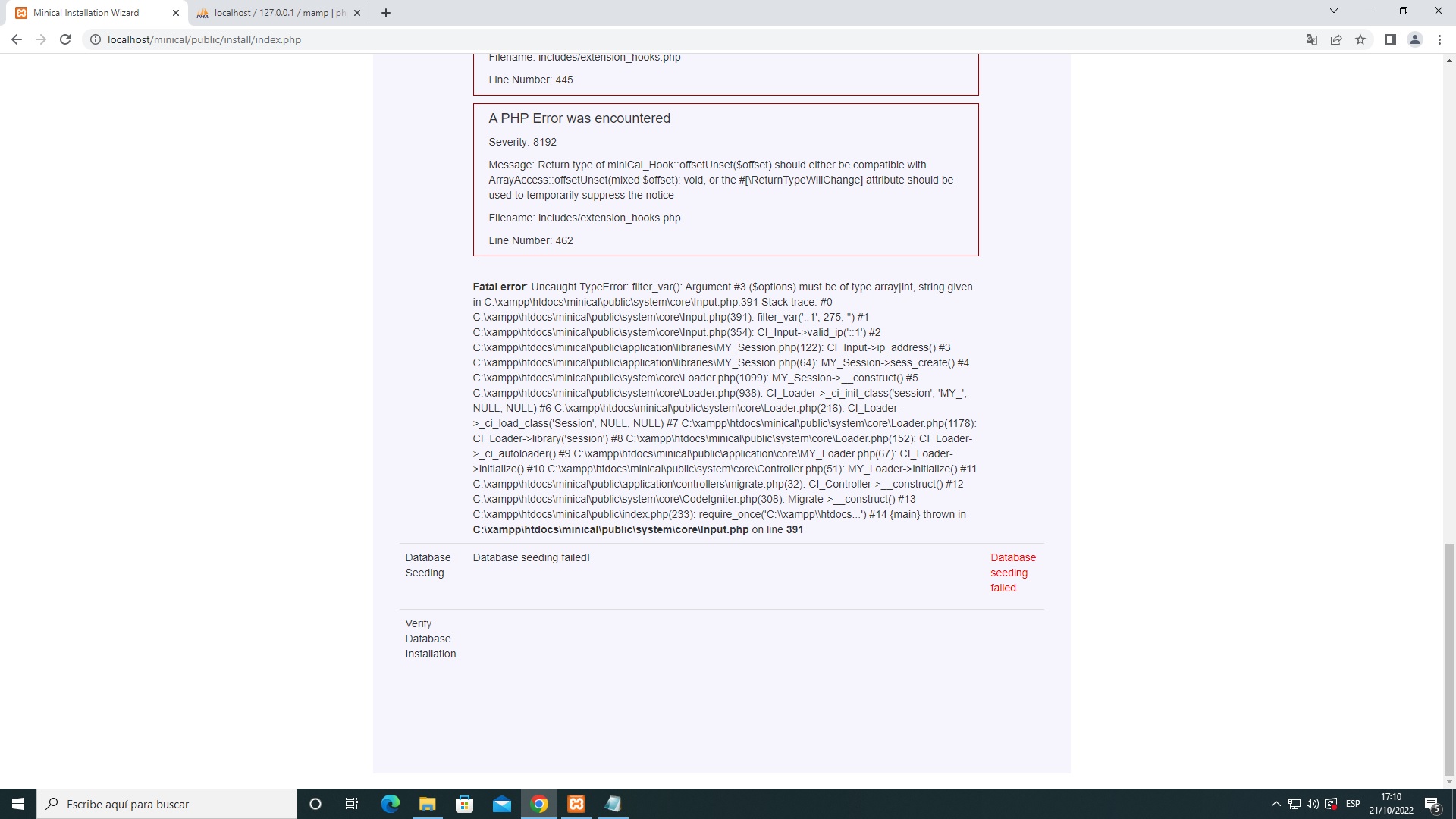 install problem · Issue #251 · minical/minical · GitHub