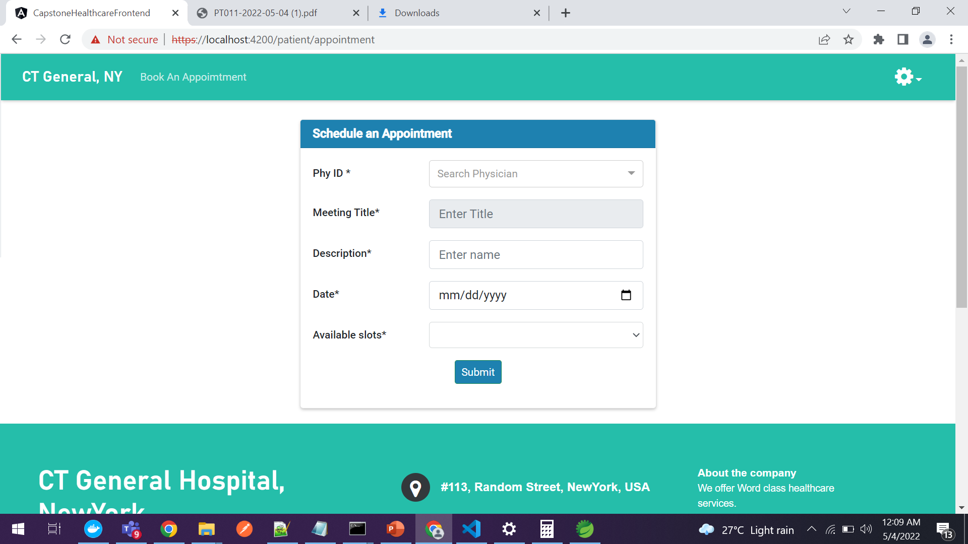GitHub - allemiabdul/ClinicalAppWithLiveSlot · GitHub