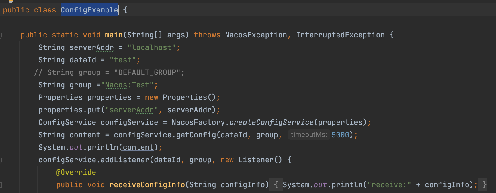 group指定为Nacos:Test 无法感知配置的变化 · Issue #9203 · alibaba/nacos · GitHub