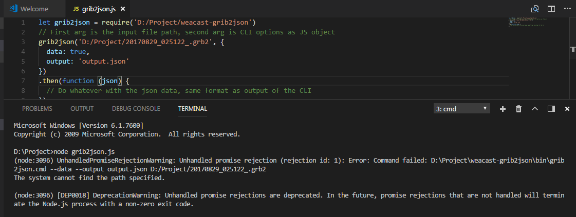 UnhandledPromiseRejectionWarning after upgrade from 1.3.2 to 1.4.2 ...