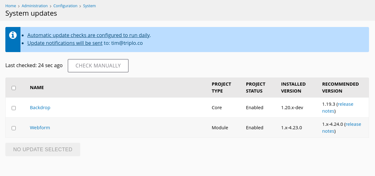 [UX] System Updates - incorrect button label when an update has been ...