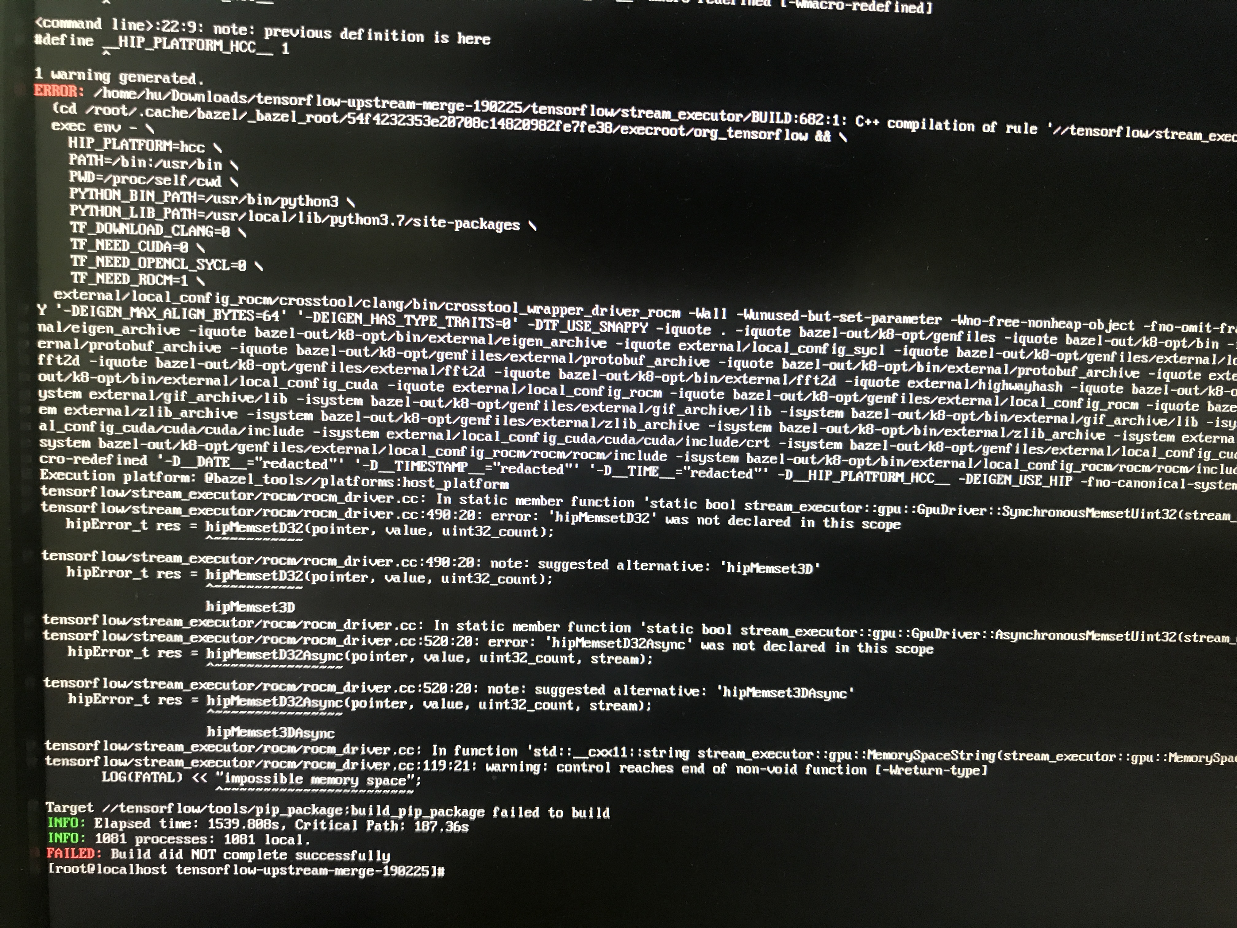 build_rocm_python3 failed · Issue #356 · ROCm/tensorflow-upstream · GitHub