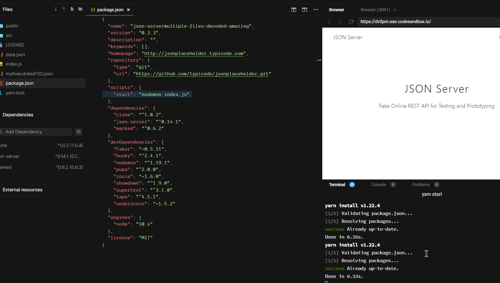 I don't get why my start script isn't getting executed. · Issue #4936 ...