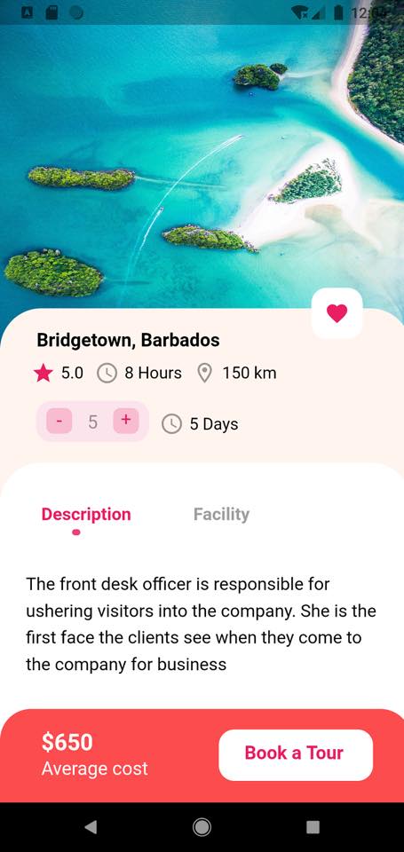 GitHub - dev-great/Traveller: a tour mobile app UI