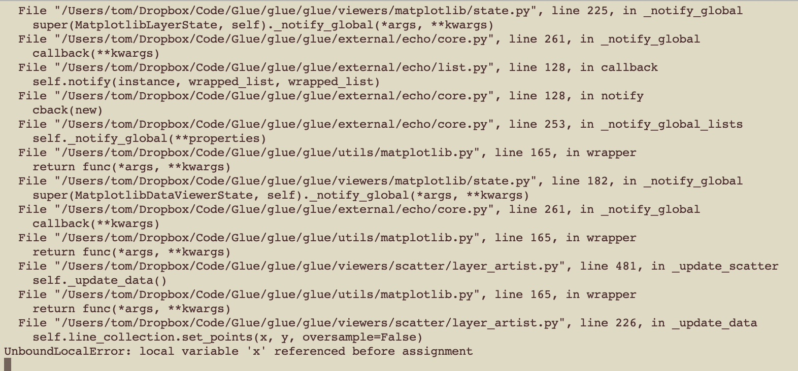 Issue when plotting using line · Issue #2040 · glue-viz/glue · GitHub