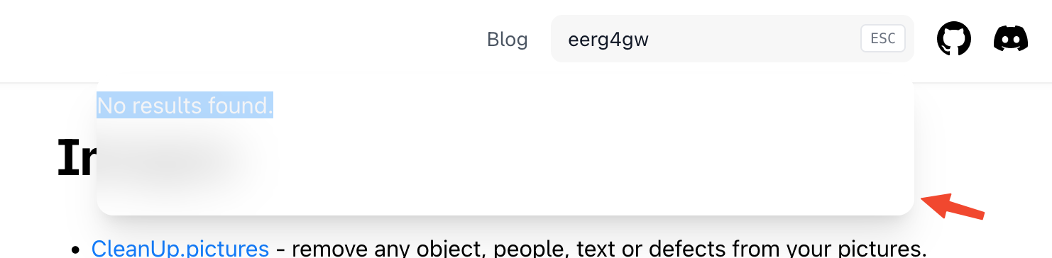 Misaligned "no results found" when searching · Issue #949 · shuding ...