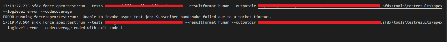 Socket timeout error when running test class · Issue #1491 ...