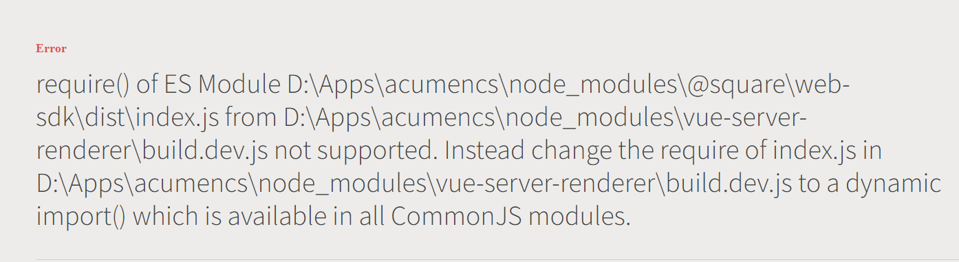 Fail to import files when running SSR (nuxt) application · Issue #71 ...