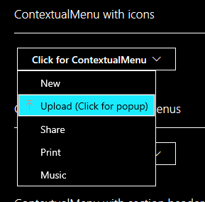 Icons not showing in high contrast mode in Contextual menu · Issue ...