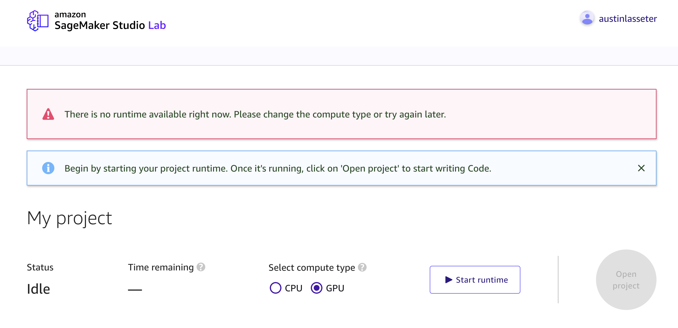 GPU is never available · Issue #108 · aws/studio-lab-examples · GitHub