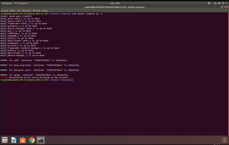 Errors While Bringing Up The Project Issue 1412 Dojot Dojot Github