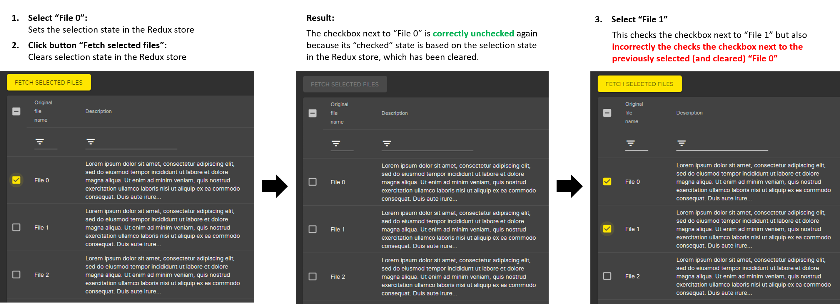 Material-table bug screenshot