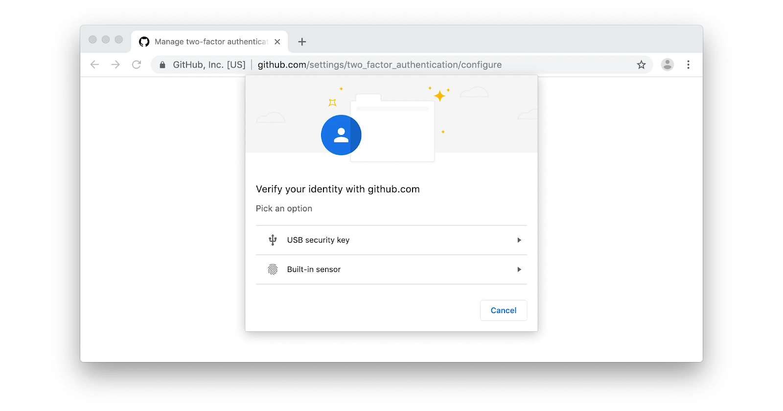 WebAuthn security keys