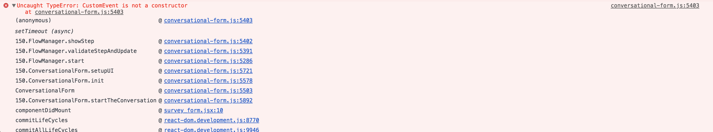 Uncaught TypeError: CustomEvent is not a constructor · Issue #237 ...