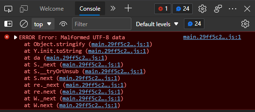Error screenshoot