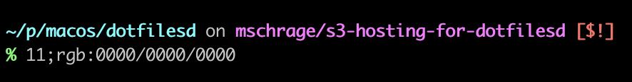 ASCII garbage like 