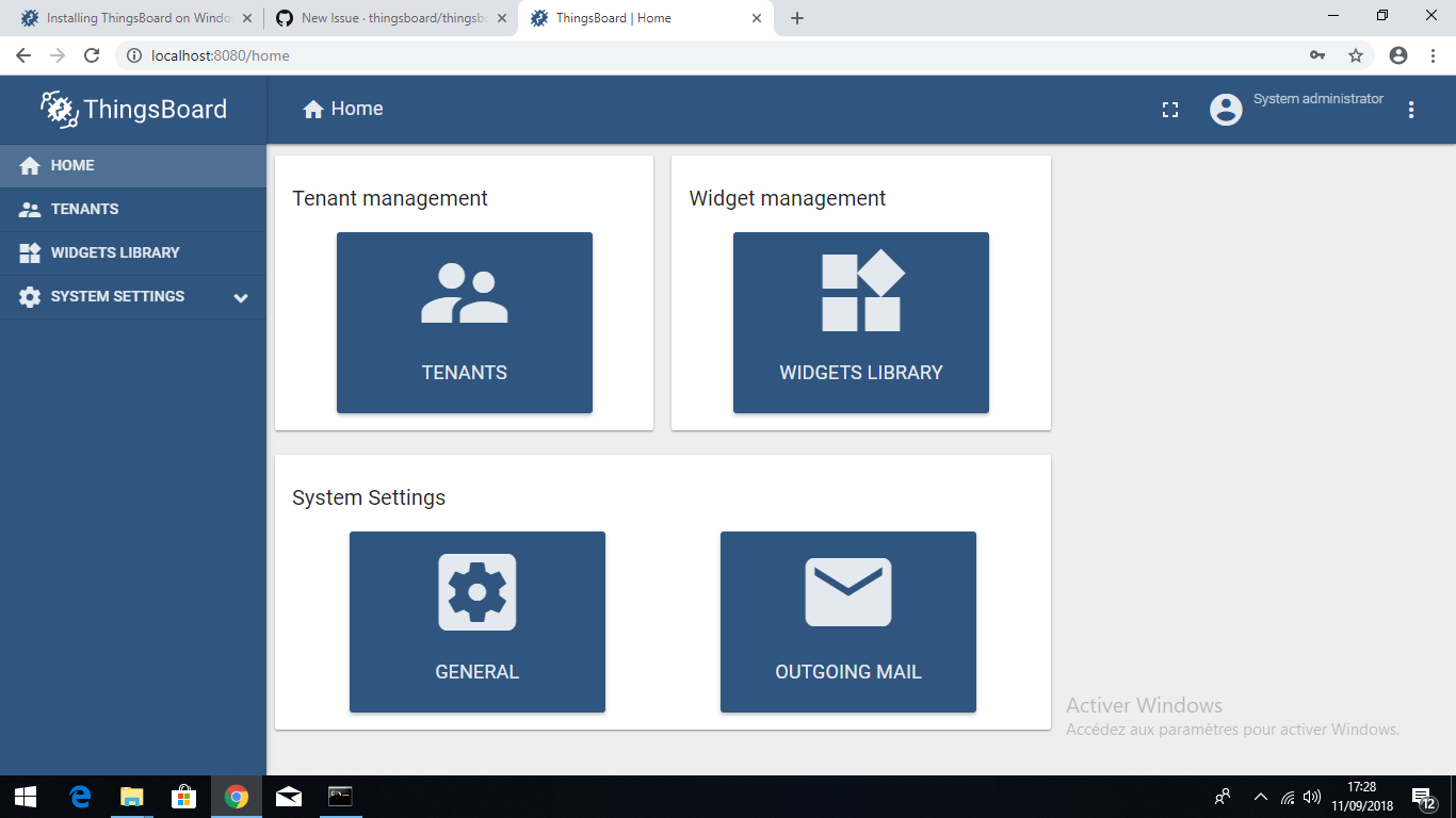 Thingsboard 2.1 on Windows10 missing items in menu · Issue #1069 ...