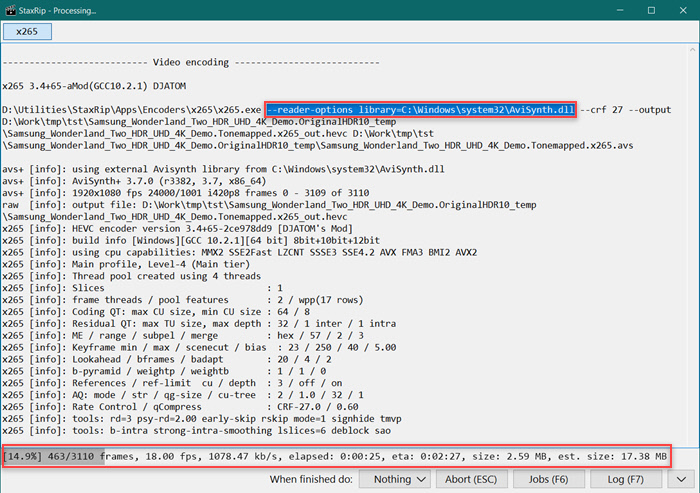 Any testers out there? [Customized progress text] · staxrip staxrip ...